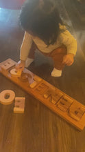 Load and play video in Gallery viewer, Personalized Name Puzzle For Babies and Toddlers