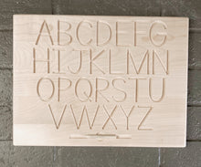 Load image into Gallery viewer, Wooden double sided alphabet tracing boards. Learning - Toddlers and Preschool.