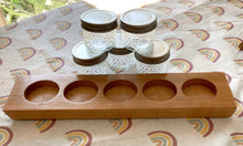 Load image into Gallery viewer, Paint Tray - Sorting Tray - Craft Tray - Propagation Jars - Montessori - Craft Storage - 4oz Mason Jars Included