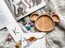 Load image into Gallery viewer, Wooden Koala Toddler Plate - Montessori - Waldorf Sensory Tray