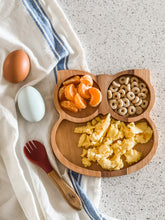 Load image into Gallery viewer, Wooden Owl Toddler Plate - Montessori - Waldorf Sensory Tray