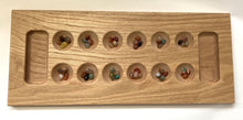 Load image into Gallery viewer, Wooden Mancala Game Board - Counting Game - Family Game - Coffee Table Game - Handmade Game -
