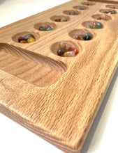 Load image into Gallery viewer, Wooden Mancala Game Board - Counting Game - Family Game - Coffee Table Game - Handmade Game -