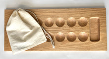Load image into Gallery viewer, Wooden Mancala Game Board - Counting Game - Family Game - Coffee Table Game - Handmade Game -