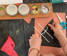 Load image into Gallery viewer, Paint Tray - Sorting Tray - Craft Tray - Propagation Jars - Montessori - Craft Storage - 4oz Mason Jars Included