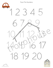 Load image into Gallery viewer, Alphabet and Number worksheets