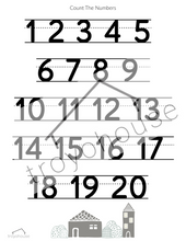 Load image into Gallery viewer, Alphabet and Number worksheets