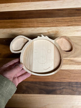 Load image into Gallery viewer, Wooden Koala Toddler Plate - Montessori - Waldorf Sensory Tray