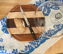 Load image into Gallery viewer, Handmade Wooden Tray with Glass Dome – Maple, Cherry, Walnut
