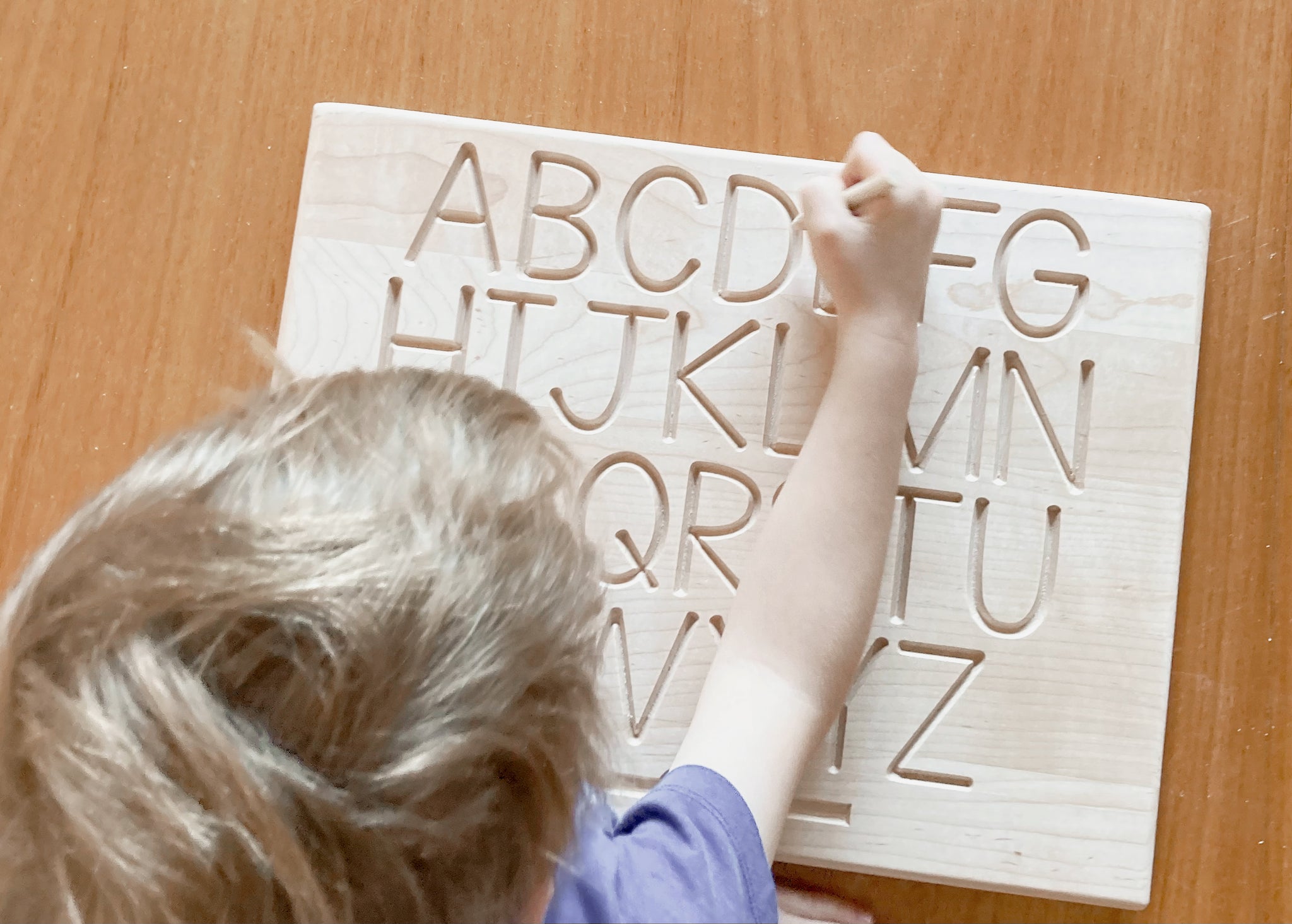 Wooden double sided alphabet tracing boards. Learning - Toddlers and P –  troyohouse