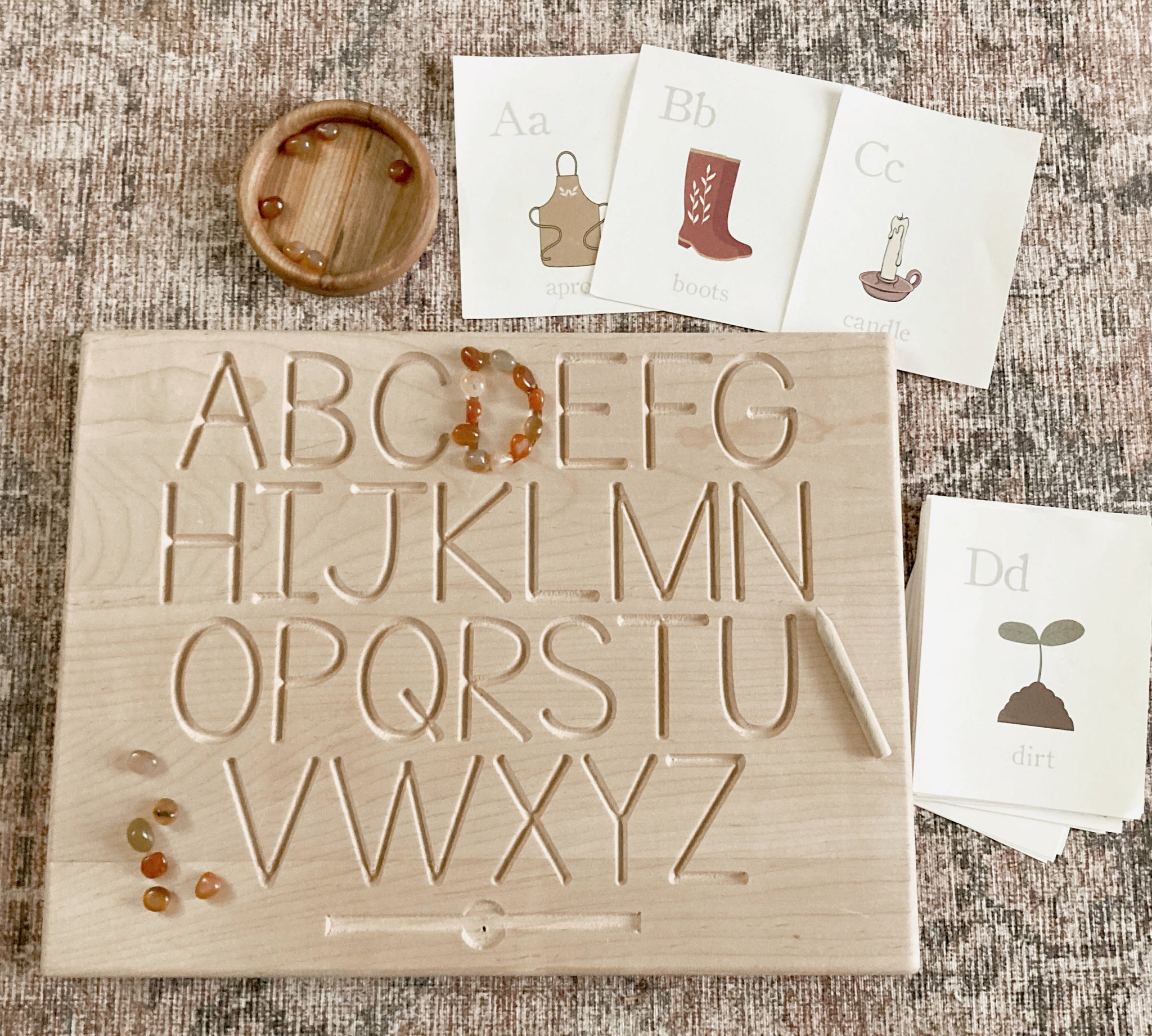 Wooden double sided alphabet tracing boards. Learning - Toddlers and  Preschool.