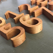 Load image into Gallery viewer, Wooden number set - 10 piece set 0-9 - learning numbers
