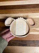 Load image into Gallery viewer, Wooden Koala Toddler Plate - Montessori - Waldorf Sensory Tray
